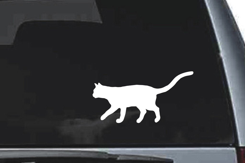 Picniva Cat Sty28a Vinyl Car Window Decal, Approx 5 in