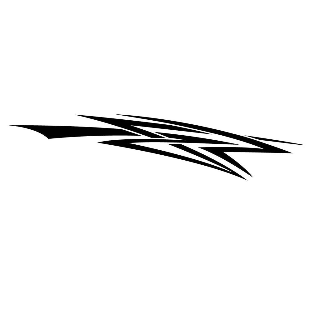 Picniva Style 318 Racing Side Stripe Vinyl Decals, 20 x 89 in, 2 Pc
