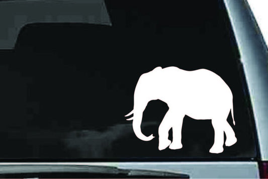 Picniva Elephant Sty16 Vinyl Car Window Decal, Approx 5 in