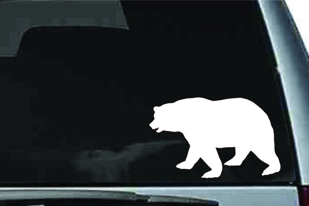Picniva Bear Sty21 Vinyl Car Window Decal, Approx 5 in