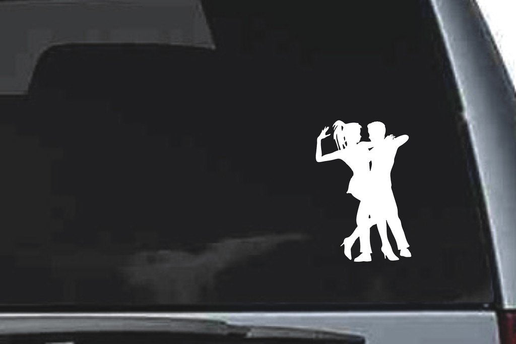 Picniva Dancing Sty77 Vinyl Car Window Decal, Approx 5 in