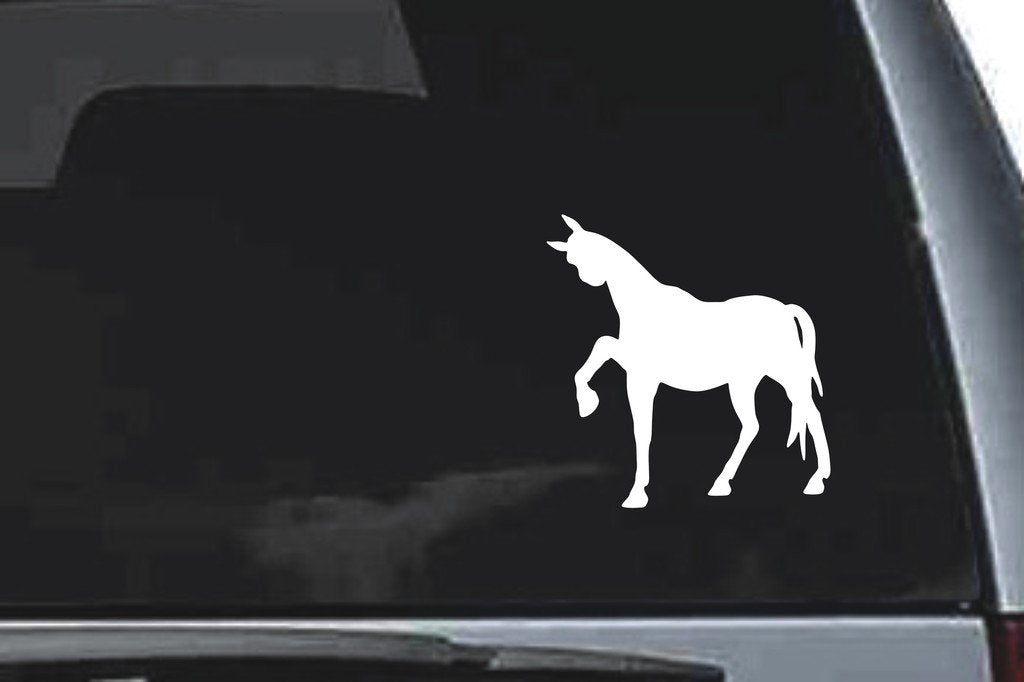 Picniva Horse Sty46a Vinyl Car Window Decal, Approx 5 in