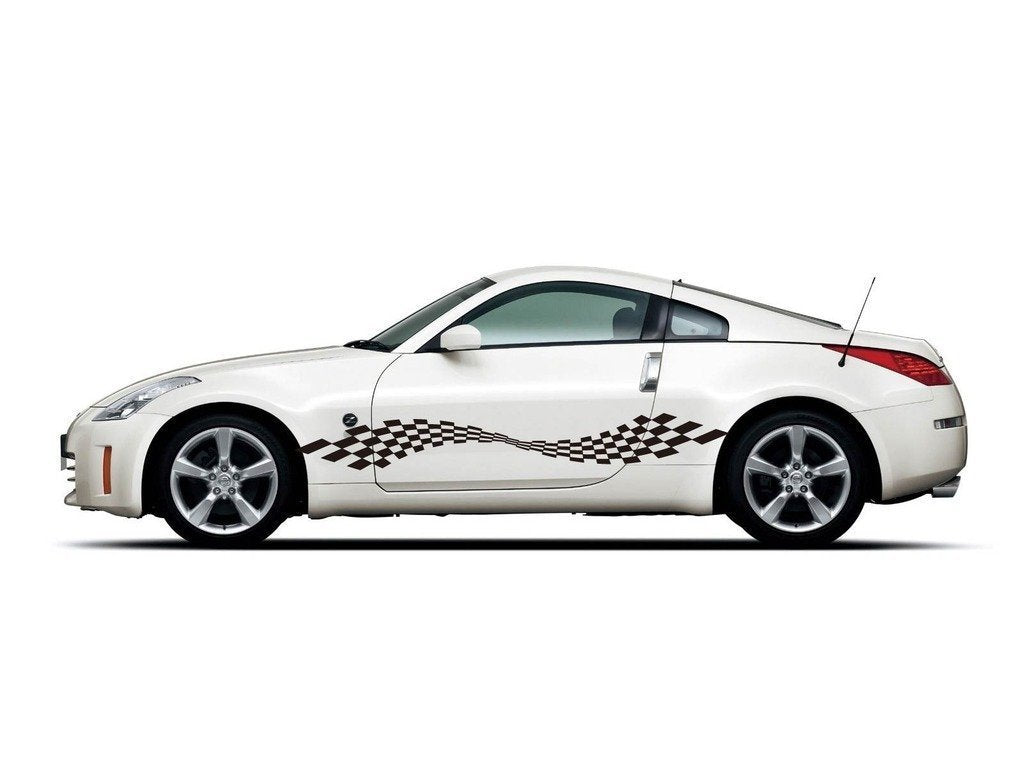 Picniva sty519Car Body Side Stripes Vinyl Graphics Sticker Decals 2 Pcs