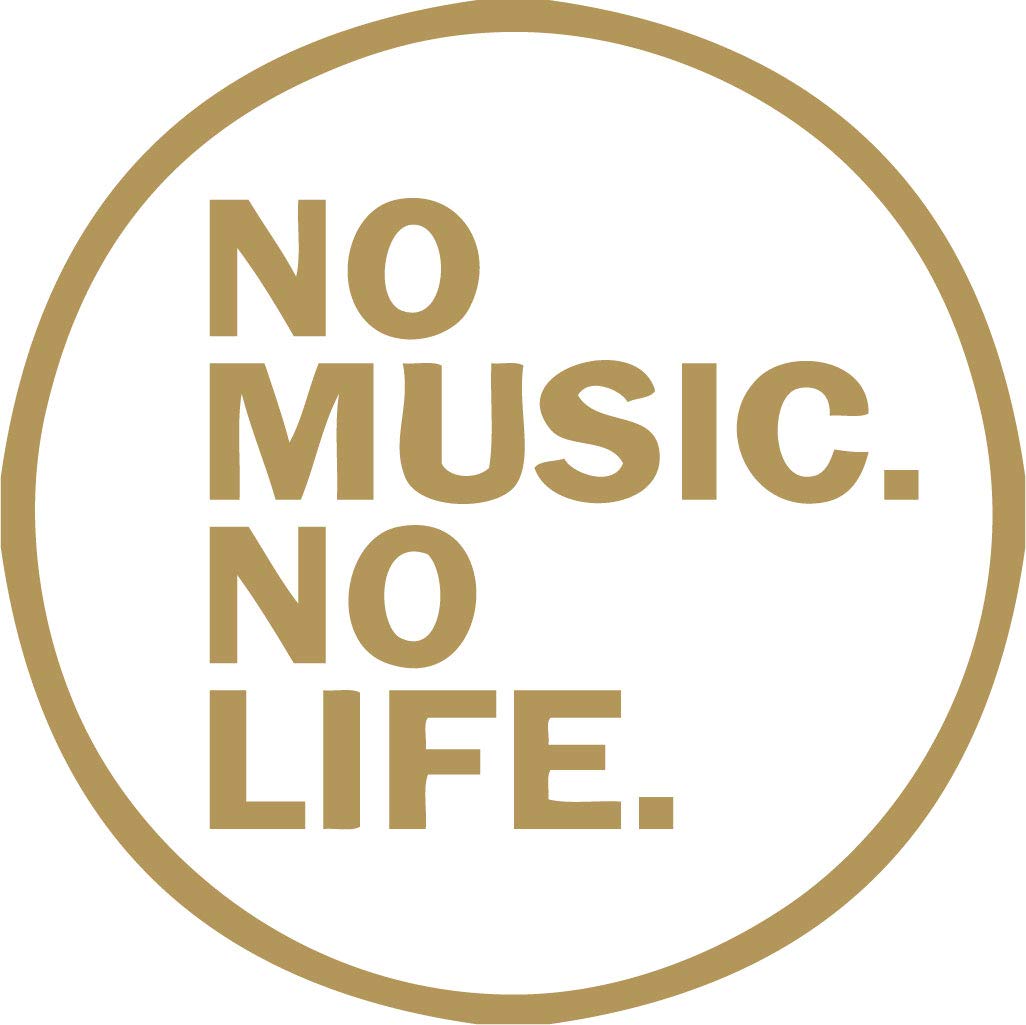 Decaltor Music Life Quote Vinyl Decal, 5 in, Car Window Sticker