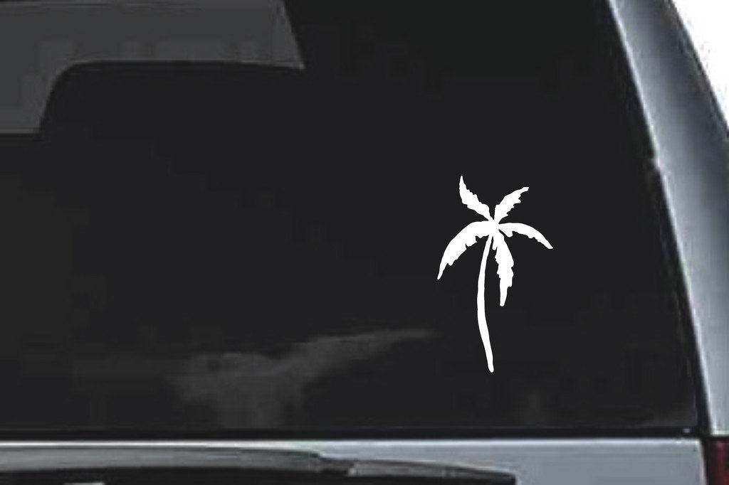 Picniva Palm Sty23 Vinyl Car Window Decal, Approx 5 in