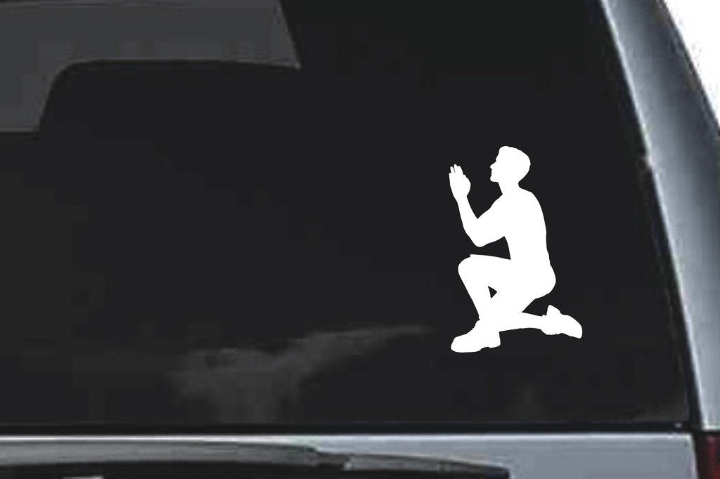 Picniva Man Sty11 Vinyl Car Window Decal, Approx 5 in