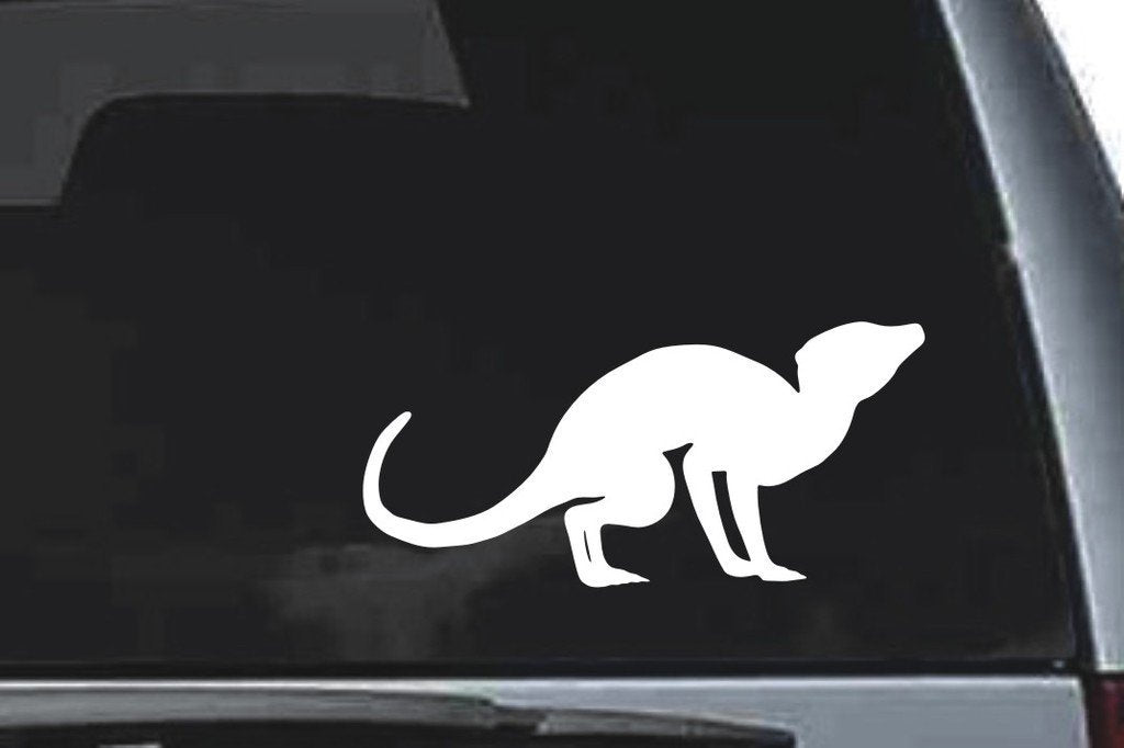 Picniva Meerkat Sty12 Vinyl Car Window Decal, Approx 5 in