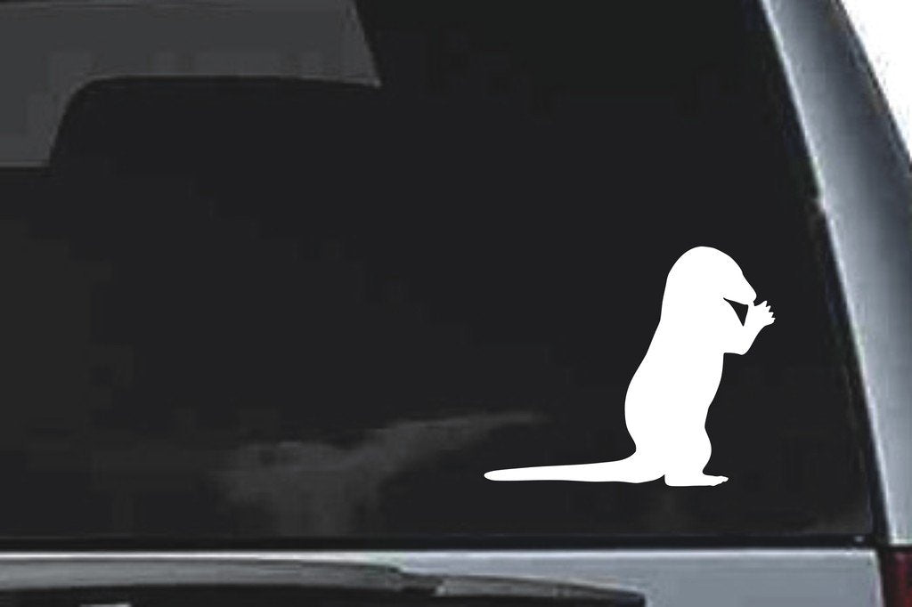 Picniva Otter Sty3 Vinyl Car Window Decal, Approx 5 in