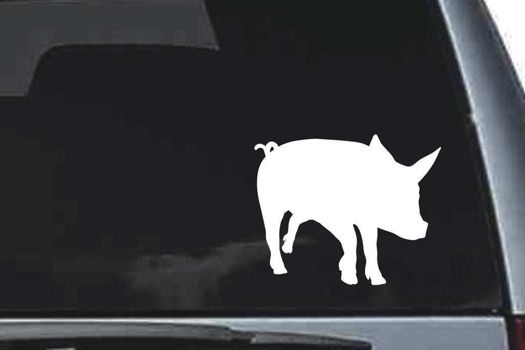 Picniva Piglet Sty11a Vinyl Car Window Decal, Approx 5 in