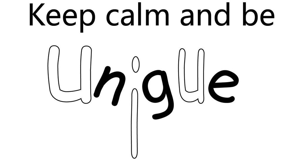 Picniva Keep Calm Individuality Quote Removable Vinyl Wall Decal - Color: keep calm and be unigue