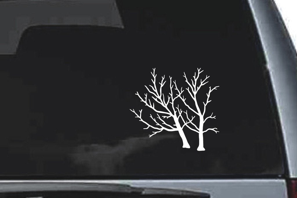 Picniva Tree Sty32 Vinyl Car Window Decal, Approx 5 in