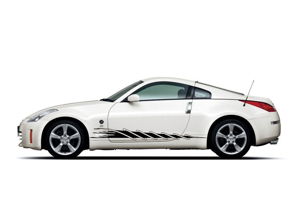 Picniva Style 19 Racing Side Stripe Vinyl Decals, 11 x 110 in, 2 Pc