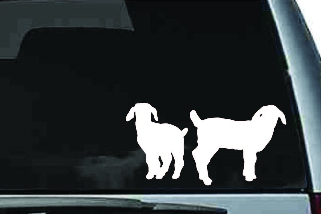 Picniva Boer Goat Sty6a Vinyl Car Window Decal, Approx 5 in