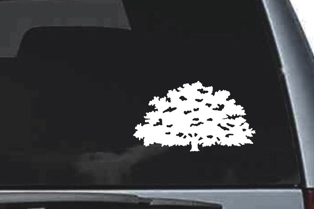 Picniva Oak Sty4 Vinyl Car Window Decal, Approx 5 in