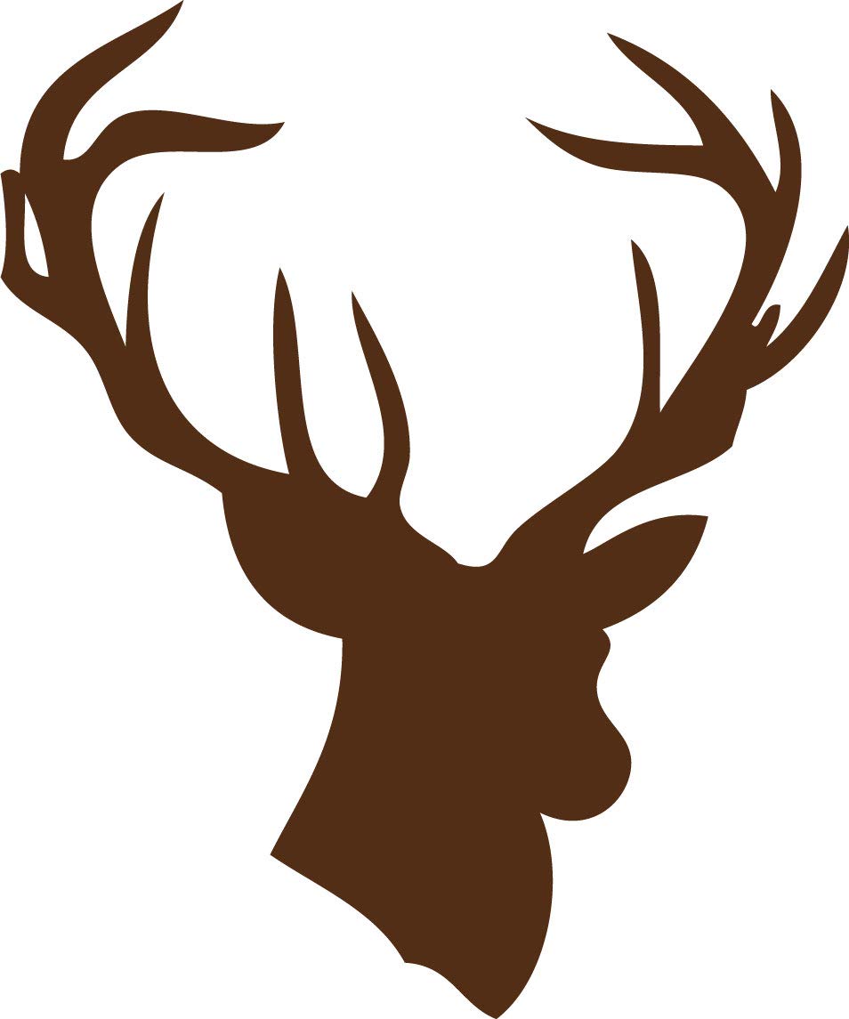 Decaltor Deer Head Wildlife Vinyl Decal for Car Window Laptop