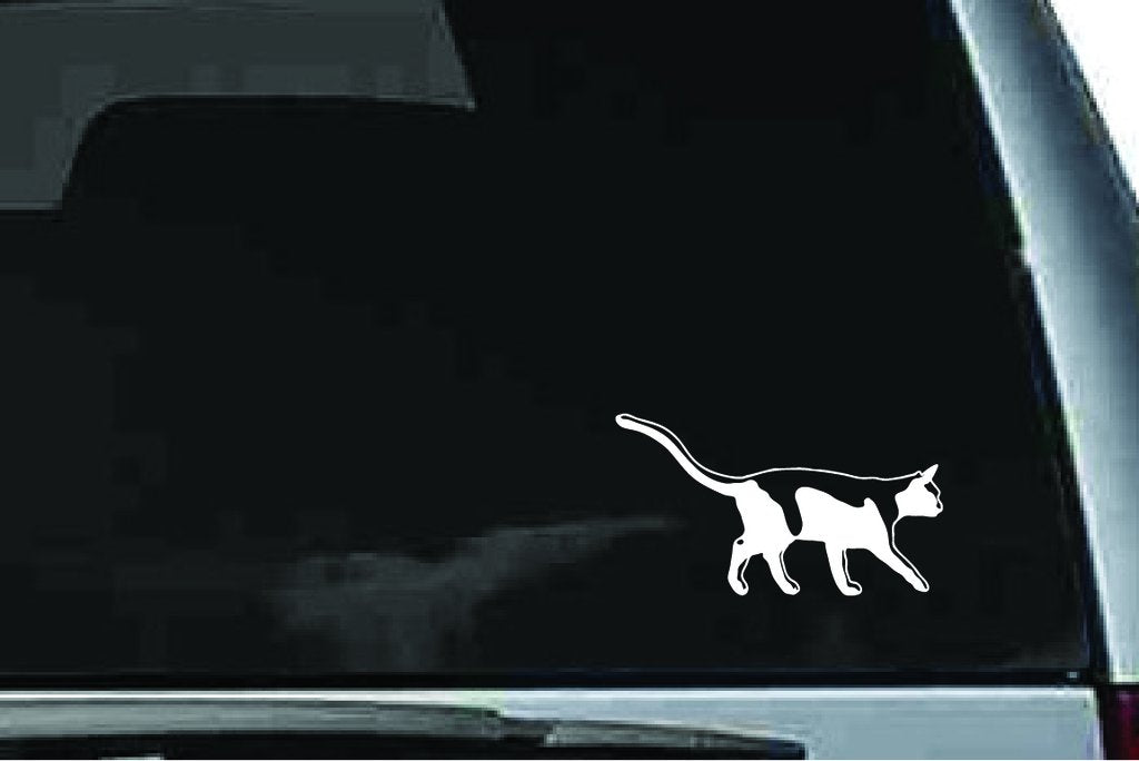 Picniva Cat Sty27 Vinyl Car Window Decal, Approx 5 in