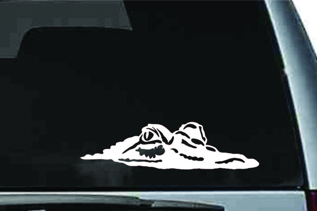 Picniva Alligator Sty5 Vinyl Car Window Decal, Approx 5 in