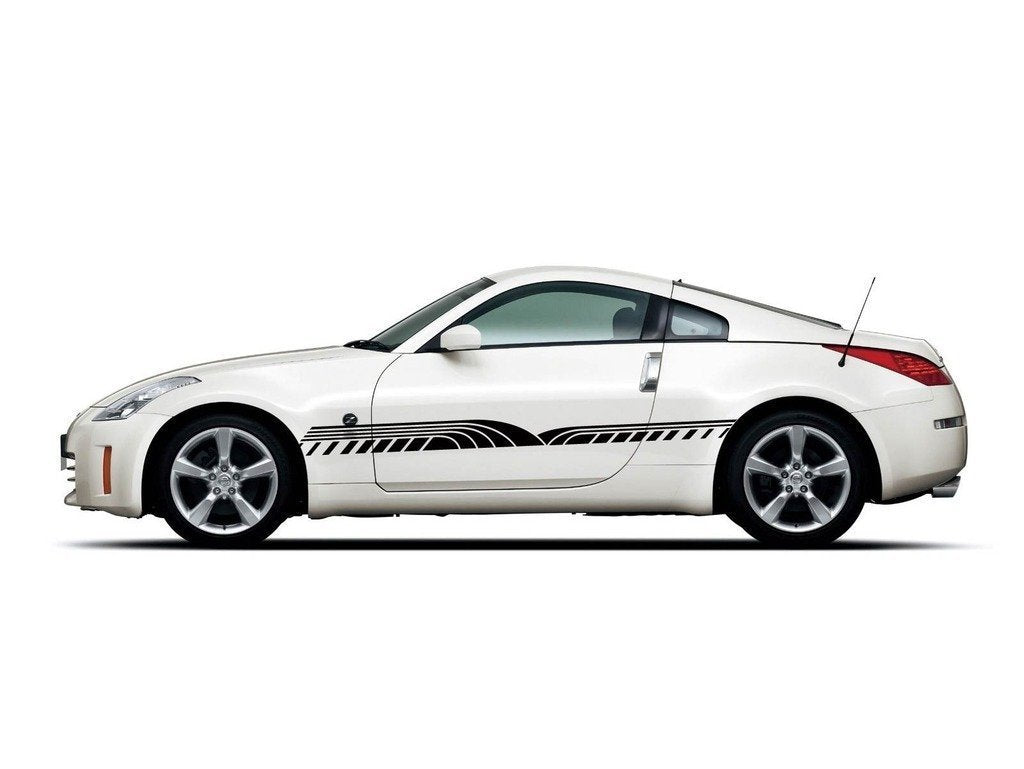 Picniva Style 37 Racing Side Stripe Vinyl Decals, 6 x 93 in, 2 Pc