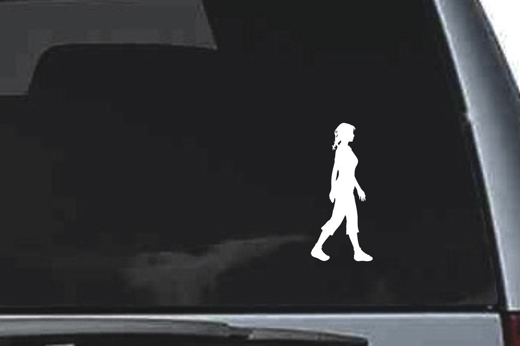 Picniva Walking Sty1 Vinyl Car Window Decal, Approx 5 in