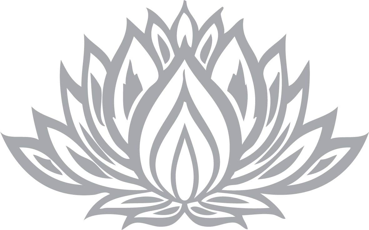 Decaltor Lotus Flower #3 5 in Vinyl Decal Laptop Bumper Wall