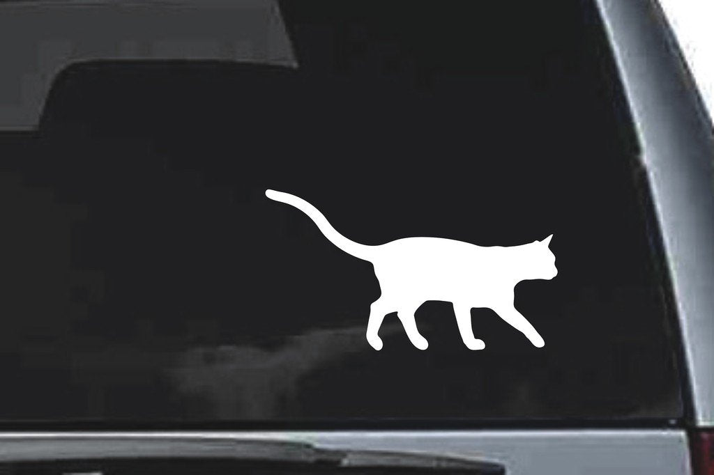 Picniva Cat Sty27a Vinyl Car Window Decal, Approx 5 in
