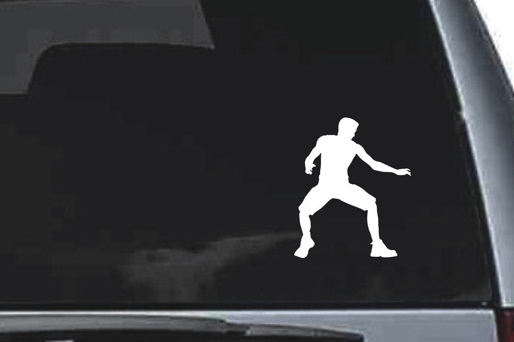 Picniva Martial Arts Fighter Sty3 Vinyl Car Window Decal, Approx 5 in