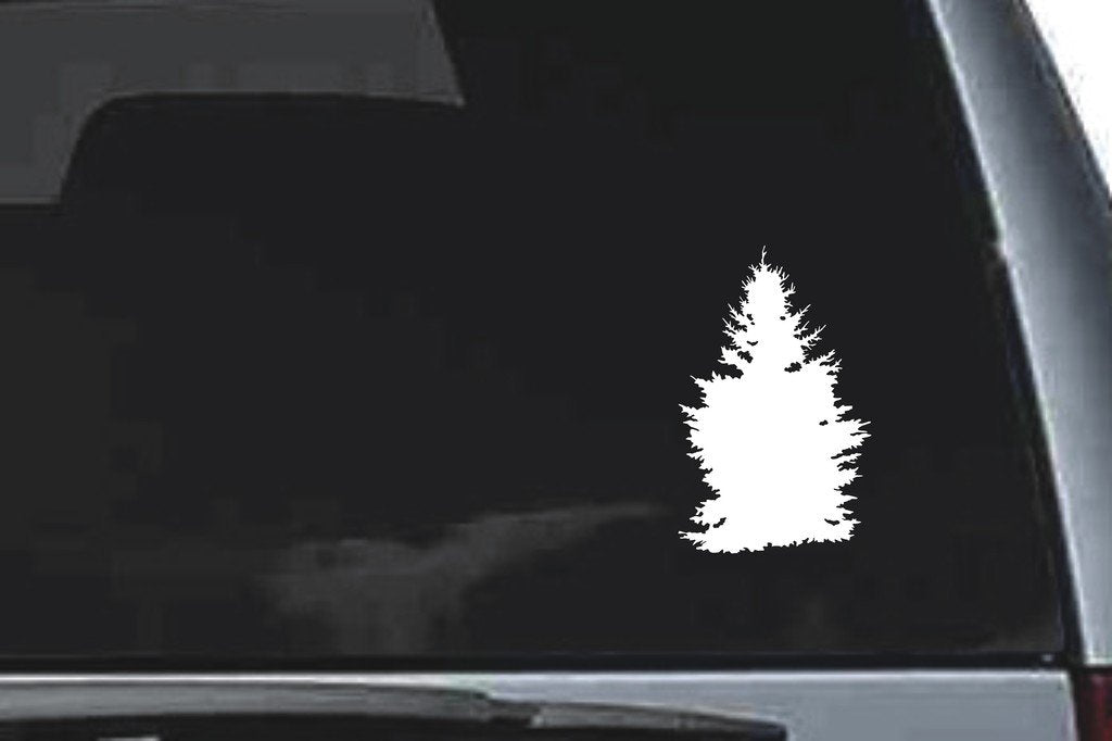 Picniva Tree Sty4 Vinyl Car Window Decal, Approx 5 in