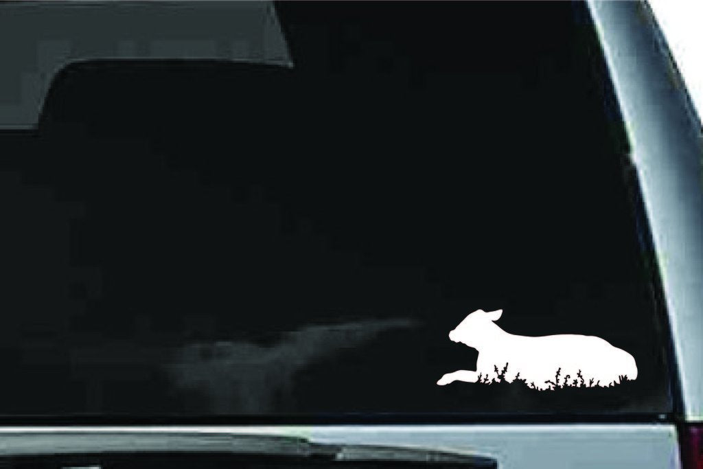 Picniva Cow Sty80 Vinyl Car Window Decal, Approx 5 in