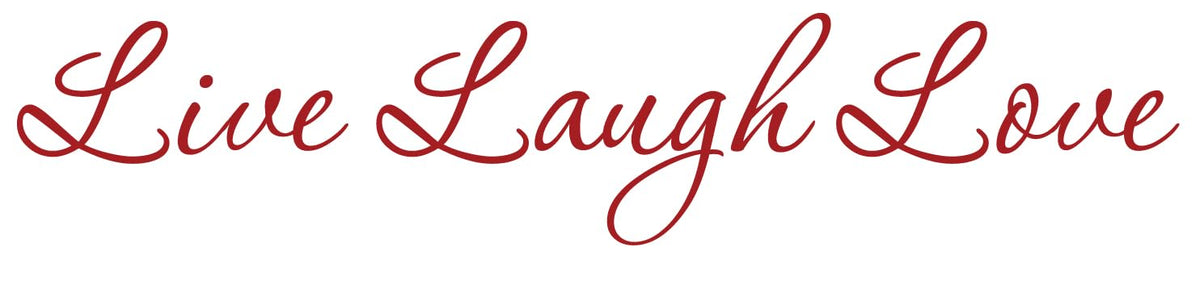 Decaltor Live Laugh Love Vinyl Decal, Car Window Sticker