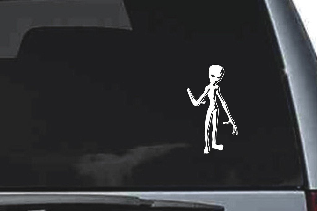 Picniva Alien Sty10 Vinyl Car Window Decal, Approx 5 in