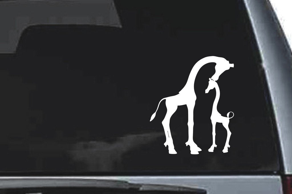Picniva Giraffe Sty11 Vinyl Car Window Decal, Approx 5 in
