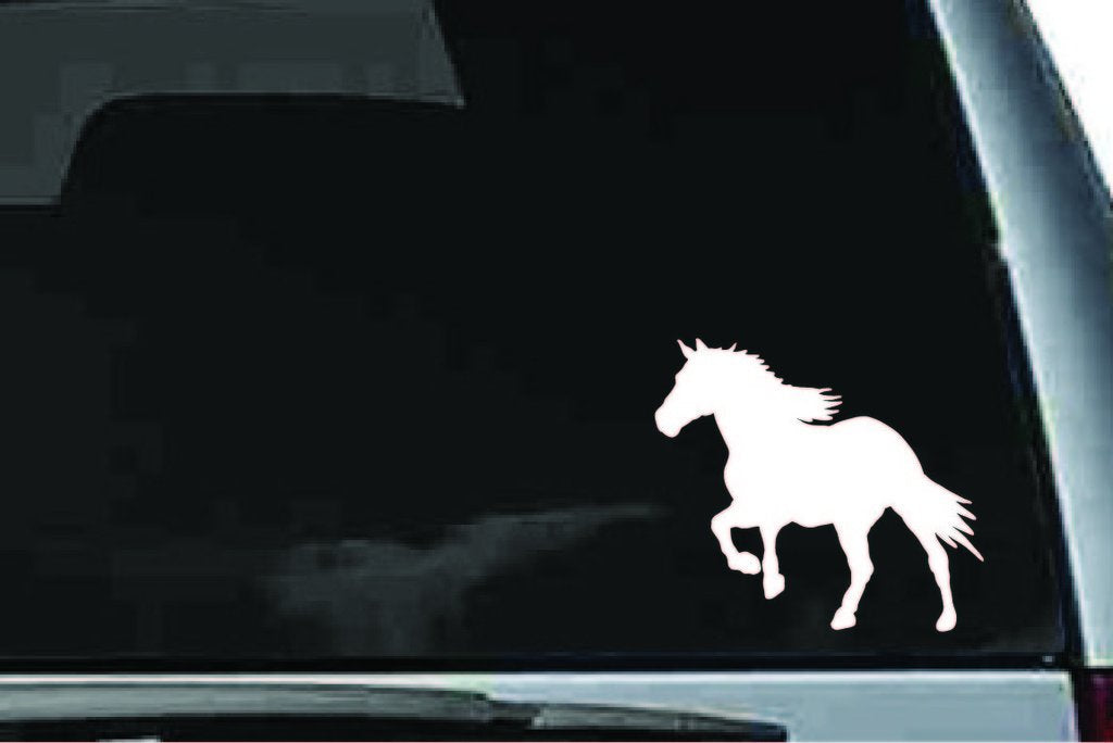 Picniva Horse Sty2 Vinyl Car Window Decal, Approx 5 in
