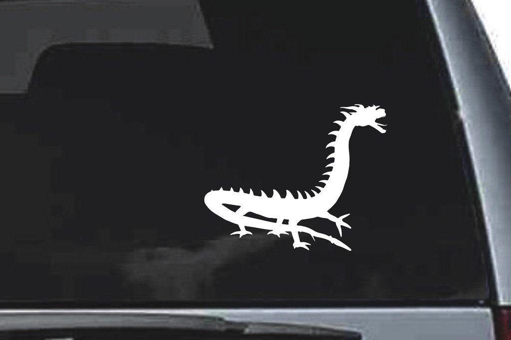 Picniva Orient Dragon Sty24 Vinyl Car Window Decal, Approx 5 in