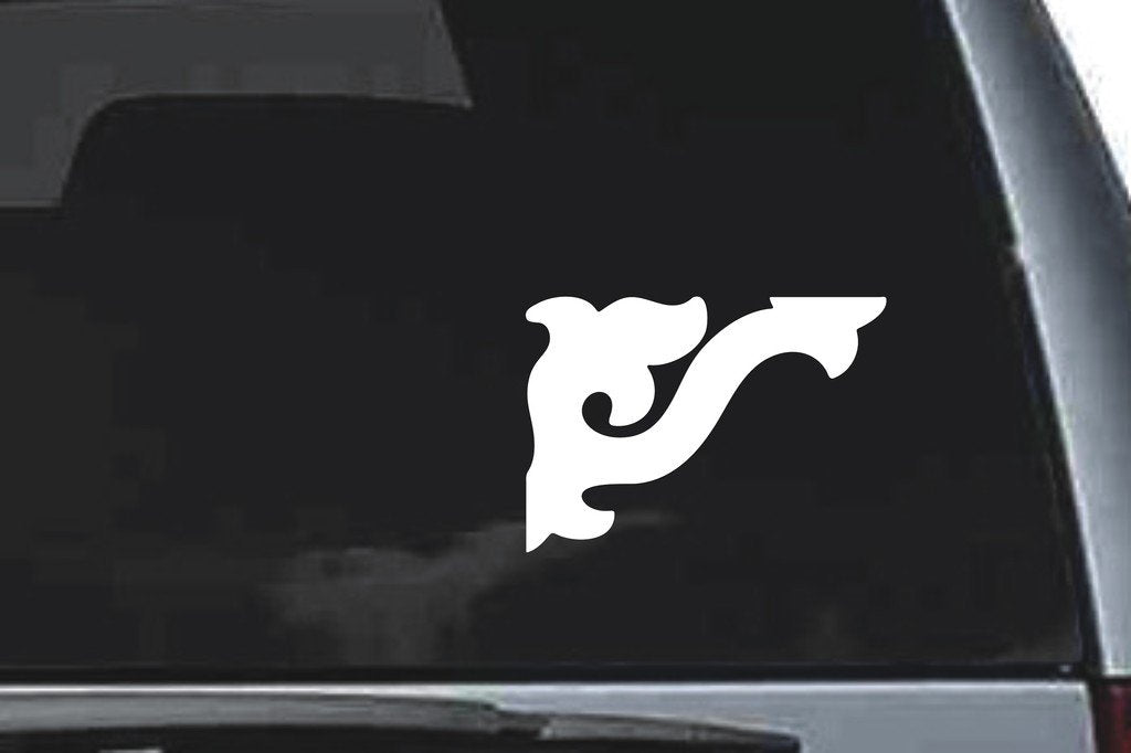 Picniva Scroll Sty38 Vinyl Car Window Decal, Approx 5 in