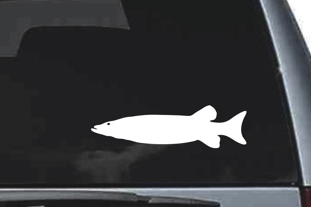 Picniva Fish Sty76 Vinyl Car Window Decal, Approx 5 in