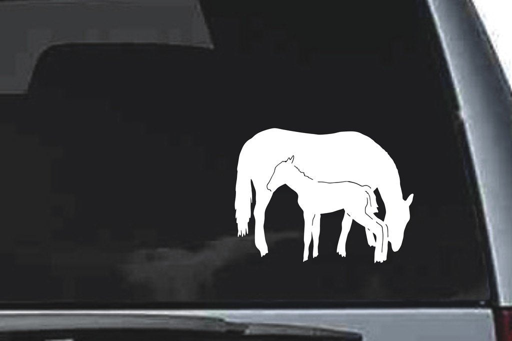 Picniva Horse Sty14 Vinyl Car Window Decal, Approx 5 in