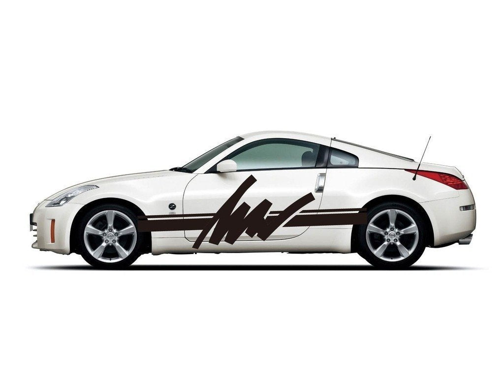 Picniva Style 114 Racing Side Stripe Vinyl Decals, 20 x 63 in, 2 Pc
