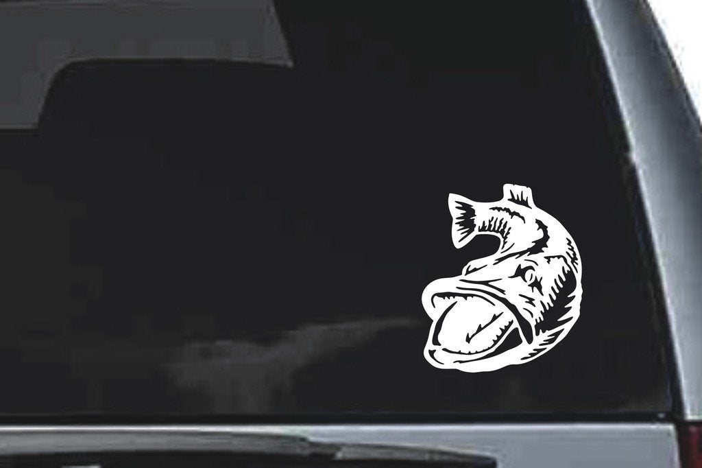 Picniva Muskie Sty2 Vinyl Car Window Decal, Approx 5 in