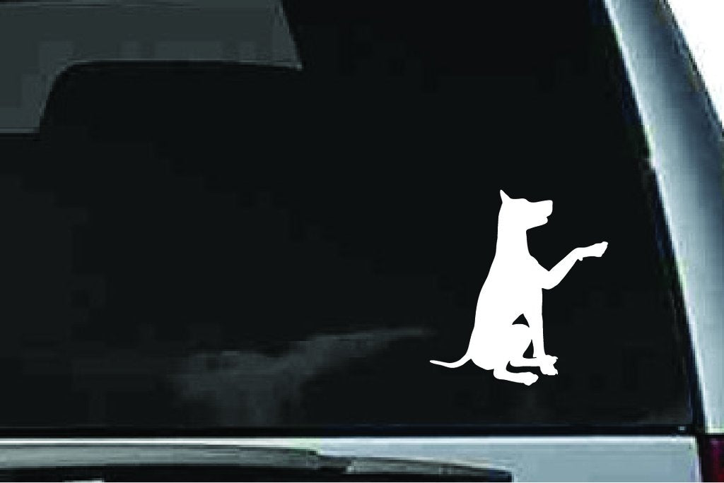 Picniva Doberman Dog Sty25a Vinyl Car Window Decal, Approx 5 in