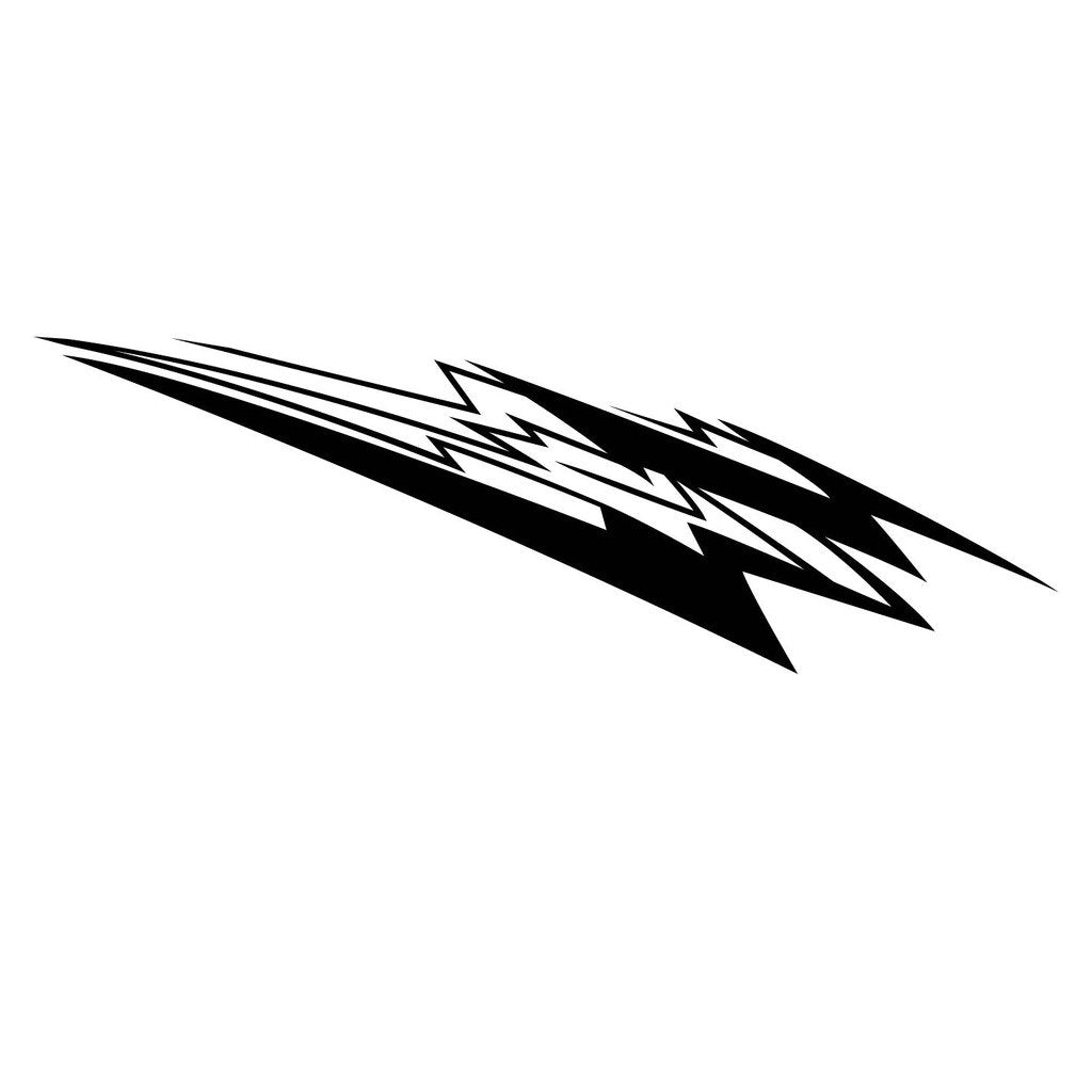 Picniva Style 298 Racing Side Stripe Vinyl Decals, 22 x 70 in, 2 Pc