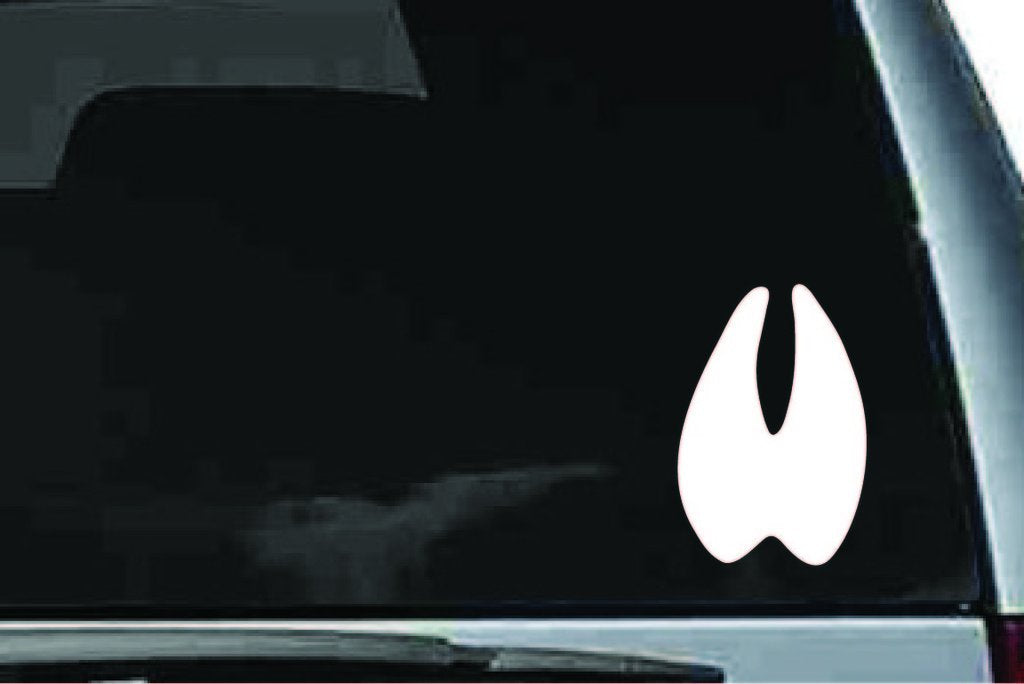Picniva Deer Track Vinyl Car Window Decal, Approx 5 in