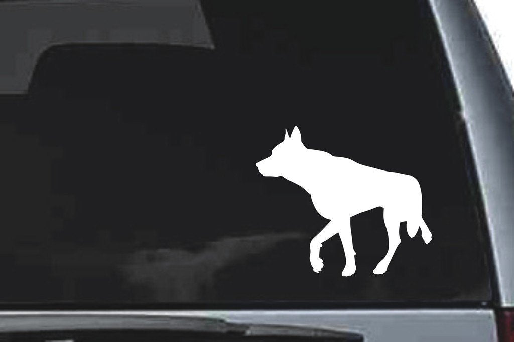 Picniva Wolf Sty26 Vinyl Car Window Decal, Approx 5 in