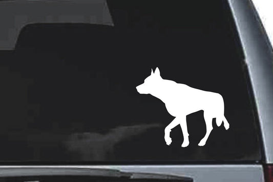 Picniva Wolf Sty26 Vinyl Car Window Decal, Approx 5 in