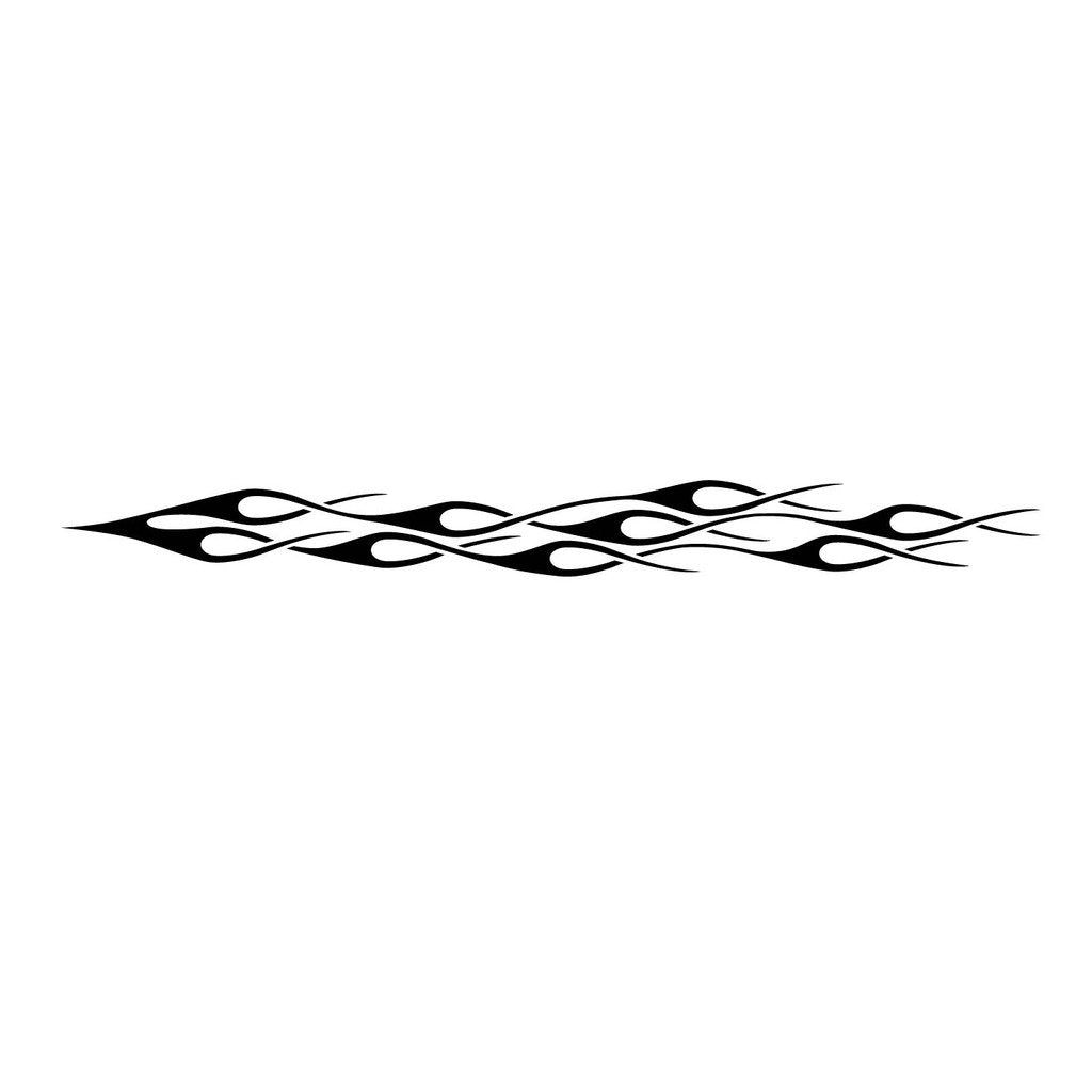 Picniva Style 277 Racing Side Stripe Vinyl Decals, 8 x 81 in, 2 Pc