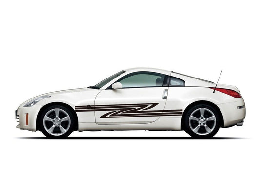 Picniva sty479 Car Body Side Stripes Vinyl Graphics Sticker Decals 2 Pcs