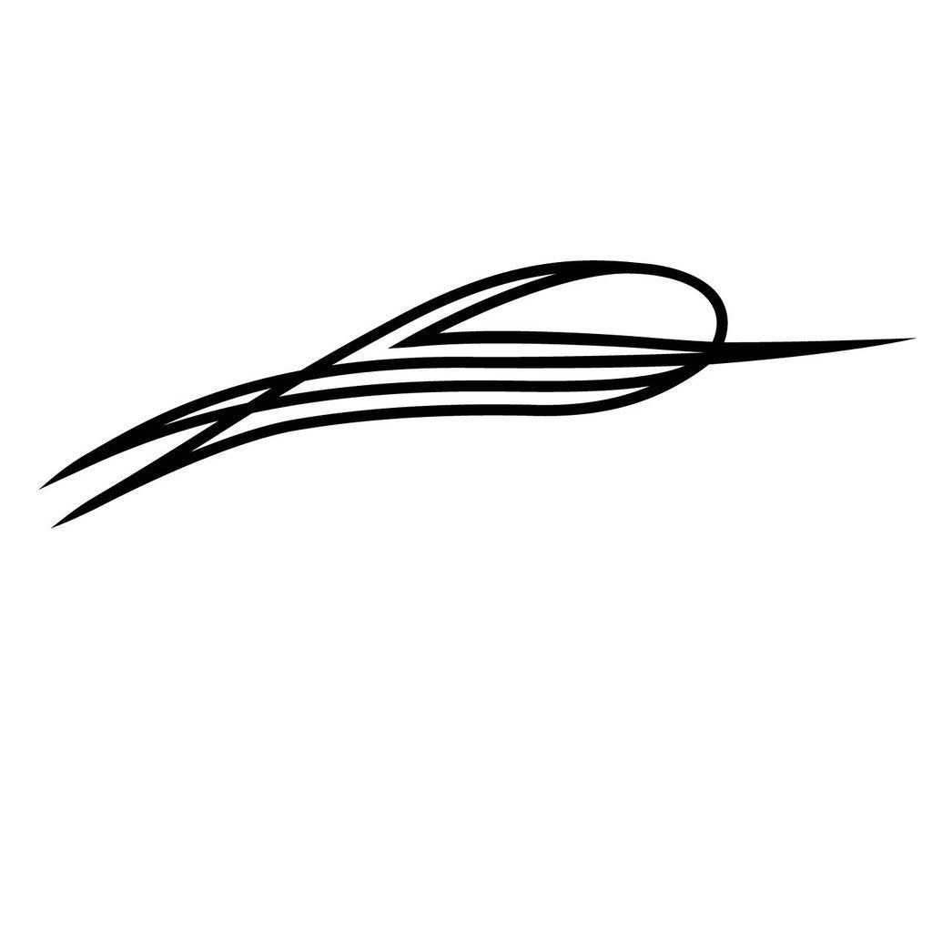 Picniva Style 299 Racing Side Stripe Vinyl Decals, 22 x 75 in, 2 Pc
