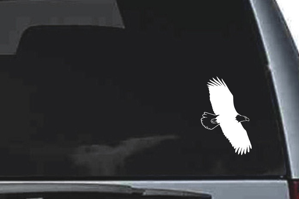 Picniva Eagle Sty28 Vinyl Car Window Decal, Approx 5 in