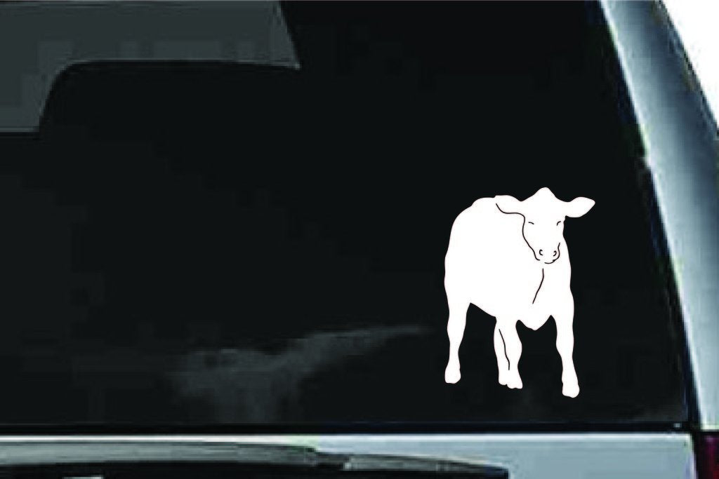 Picniva Cow Sty6 Vinyl Car Window Decal, Approx 5 in