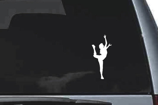 Picniva Jumping Sty3 Vinyl Car Window Decal, Approx 5 in