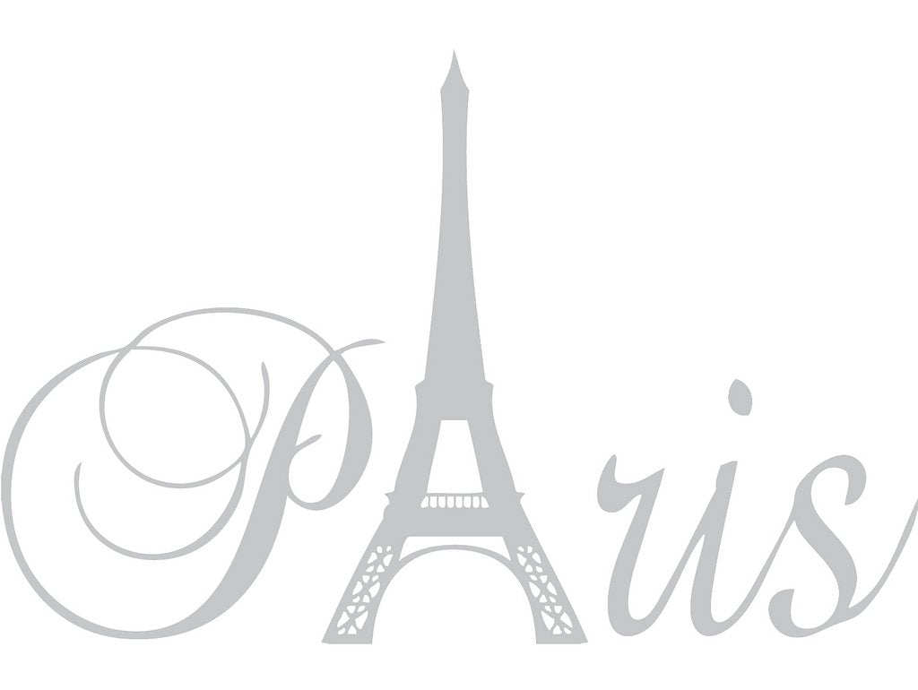 Decaltor Paris Eiffel Tower Vinyl Wall Decal for Girls Bedroom Decor